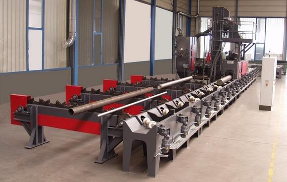 管材、棒材、圓鋼、鋼筋通過式拋丸機